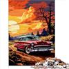 AITEXI Puzzle divertenti Puzzle da 1000 pezzi Una classica macchina da corsa rossa Puzzle per famiglie per bambini Puzzle divertenti Giochi 1000 pezzi （26x38 cm）