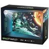 nerd hunters Puzzle fluorescente 1000 pezzi - Puzzle luminoso al buio per adulti e bambini, Glow in The Dark Puzzle