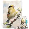 LKASGCBY puzzle 1000 pezzi per adulti Ritratto di cardellino mattutino Riduzione dello stress interessante Giocattoli per la decorazione della casa 38x26cm