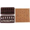 getuse Xiangqi - Set di scacchi cinesi stereoscopici vintage, con tavola pieghevole, 31 x 28 cm, in resina, gioco tradizionale da collezione
