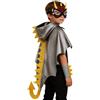 Generico Costume Dinosauro Bambino Unisex - Mantello di Dinosauro per Bambini Costume da Drago con Maschera per Giochi di Ruolo, Festa a Tema Carnevale Masquerade per 3-13 anni
