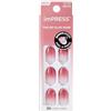 imPRESS KISS ImPRESS - Chiodi pressati Beat The Heat, forma ovale corta, brevettata, adesivo per unghie, senza scheggiature, senza sbavature, 30 unghie finte autoadesive