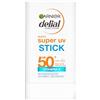 Garnier Delial Super UV Stick Antiossidante e Idratante con [Vitamina E]. Protezione UPF 50+. Idratazione 8H. Finitura invisibile. Non grasso.18 ml