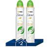 Dove Advanced Care Aerosol cetriolo 72h Pack Risparmio 200 ML x2