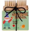 Accentra GNOME & CO - Set regalo con spazzola per unghie, 2 pezzi, per donne con sapone e spazzola per unghie, fragranza Daisy & Rhubarb, verde chiaro/rosso/bianco, regalo di benessere per Pasqua e