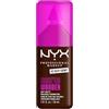 NYX Professional Makeup Fondotinta Soft Matte, Coprenza Modulabile, Tenuta Fino a 24H, Formula Arricchita con Acido Ialuronico, Guaranà e Vitamina C, Make Em Wonder Foundation, Deep Ebony, 30 ml