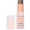 Revolution Beauty London Revolution Skin Silk Glow Tint Stick Fondotinta Leggero - Pelle Luminosa, Nasconde le Imperfezioni e Leviga le Linee Sottili, Tonalità Deep Neutral, 8g