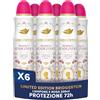 Dove Deodorante Spray Advanced Care Bridgerton Raspberry Rendezvous, Limited Edition, Protezione 72 Ore Sudore e Odori, con Pro-Ceramide Technology, Fragranza Lampone e Vaniglia, 6 Pezzi da 200 ml