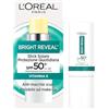 L'Oreal Paris L'Oréal Paris Stick UV Protettivo Anti-Macchie, Per Tutti i Tipi di Pelle, Macchie Ridotte e Pelle Protetta dai Raggi UV, Finish Invisibile, Con Protezione SPF50+ e Vitamina E, Bright Reveal, 9 gr