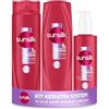 Sunsilk Kit Keratin System, Set Cura Capelli, con Shampoo 250ml, Balsamo Capelli 200ml, Siero 200ml, con Ultra Liss Complex con Cheratina, per 72 ore di Capelli Rimpolpati e Ultra Lisci*