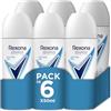 Rexona Advanced Protection - Deodorante antitraspirante Roll-On per donna Cotton Dry 72h 50ml - Confezione da 6