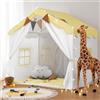 2 in 1 Tenda per Bambini , Tenda Casetta Da Gioco Con 2 Porte E 4 Finestre, Tend