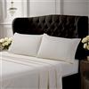 Tribeca Living Set di lenzuola in cotone egiziano a 500 fili, 6 pezzi, colore avorio (T500ECED6PSSQUIV)