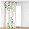 Douceur d'Intérieur Nymphea Tenda con Occhielli, 140 x 260 cm, Cotone e Poliestere Stampato