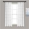 Lush Decor - Coppia di tende da finestra in cotone tinto a righe, 160 cm di lunghezza x 101,6 cm di larghezza, grigio