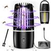 Tiptop Home Lampada Antizanzara, 2 in 1 Lampada Antizanzara Elettrica con Luce UV, Effettiva Antizanzare Elettrico per Giardino Domestico Cucina Interna ed Esterna, Campeggio, Mosche, Falene, Insetti Zanzare