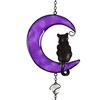 Jones Home & Gift Cat On The Moon Hanging Windchime