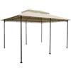 Spetebo Tetto di ricambio per gazebo Cape Town, 4 x 3 m, impermeabile, in 3 colori, con rivestimento in PVC (beige)