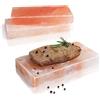 AMAZY Piastra di Sale Rosa per Grigliare (3 Pezzi) - Pietra Gourmet di Sale Rosa Riutilizzabile per Una Cottura Sana ed innovativa di Carne, Pesce, Pane e Verdure
