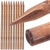 Suinga Set di 20 Palo in legno con punta 150 cm, diametro 5 cm. Utile per la costruzione di recinzioni, recinti, stalle, pergole, supporto per alberi.