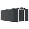 vidaXL Capanno da Giardino Metallo 257x398x178 cm Antracite Casetta Attrezzi