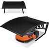 Vigevee Tettoia per robot tosaerba, 106 x 87 x 50 cm, protezione da pioggia, grandine e raggi UV, colore nero