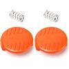 EaseSunny Confezione da 2 coperture per decespugliatori Black & Decker Reflex (CST1000, GL545, GLC3000) - Plastica ABS, installazione a scatto senza attrezzi
