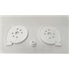 Generico Tappi Esterni cassonetto Tende da Sole Caduta Coppia Supporti Laterali Plastica (TS016 Bianco)