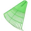 Veemoon Rastrello da Giardino per Foglie ed in Plastica Pp 21 Denti Resistente per Prati e Pulizia Giardino Utensile Manuale per Uso Agricolo e Paesaggistico