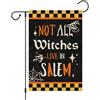Generic Bandiere Da Giardino, Halloween Not All Witches Live In Salem Bandiera Classica Bandierine Colori Vivaci Bandiere Da Balcone Per Balcone Celebrazione Interno 30X45Cm