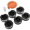 StarRing Bobina di ricambio per decespugliatore Black and Decker per decespugliatori GL280 GL230 GL340 GL425 GL430 GL530 GL540 (7 pezzi)
