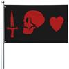 Generic Bandiera 90X150cm, Charles Vane Doppia Cucitura Bandiere Durevole Flag per Decorazione Celebrazione Parata
