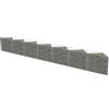 vidaXL Gabbione Acciaio Zincato 450x30x50 cm Muro Parete Cesto Pietre Recinto