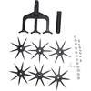 Cocoarm Coltivatore da Giardino Professionale, Scarificatore Ventilato con Punta Lunga, Attrezzo Manuale per Terreno, Motozappa Rotante per Giardinaggio e Paesaggistica