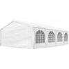 TOOLPORT Tendone per feste 5x8 m Gazebo party per sagre, mercati 450 N bianco impermeabile protezione UV
