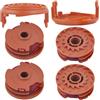 Hujago Bobine WA0007 e tappi per bobine 50019417 per decespugliatore Worx WG105 WG106 WG108 WG109 WG112 WG113 WG115 WG116 WG117 WG118 WG119 WG119 WG119 124 W. G173 WG183 (SAC)