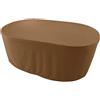 Kaufpirat Premium Copertura per i Mobili da Giardino Ovale 180x120x75 cm Custodia Protettiva Copri Copertura Rivestimento per Sedili Impermeabile Resistenza all'Acqua di 6.000 mm Caffe Latte