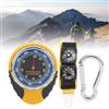 LCCEERD Barometro con Bussola Altimetro Termometro, 4 in 1 Stazione Meteo Analogica, Multifunzione Bussola da Campeggio Trekking per Arrampicata Escursionismo Pesca Esterni