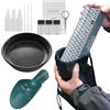 Generic Attrezzatura mineraria d'oro, Kit portatile Sluice Box, Strumento minerario all'aperto con raccolta fiala, Attrezzatura mineraria in metallo resistente, Stile di esplorazione avventura, Flusso del