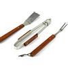 Gicos Set Barbecue Inox 3 Pezzi FORCHETTONE Pinza Paletta Utensili Accessori Barbecue OTC-559563