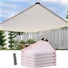 tow000ack Rete Ombreggiante da Giardino,Bianco 90% Rete Telo Ombra,Tessuto Traspirante Anti UV,Vele Parasole per Serra Piante Esterni Pergolati Terrazzo Balcone,con Occhielli (200cm x 100cm)