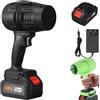 Generico Seese Pro Soffiatore Elettrico Senza Fili - Soffiatore Aspirapolvere 2 in 1 Portatile, 35000 RPM Ultra Potente, 40 Minuti Autonomia, Leggero per Giardino, Cortile, Foglie, Prato (Black,1 Battery)