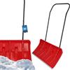 KOTARBAU® Pala da Neve con Ruote 80 cm Pala da Neve con Profilo in Alluminio Pala da Neve con Manico in Metallo Spazzaneve Rosso PROFI