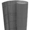 vidaXL Recinzione da Giardino a Doppio Lato 90x300 cm Grigia Arella Canniccio