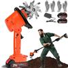 Generic 21V Cordless Mini Tiller Cultivator, 2026 Electric Garden Rotavator, 235RPM con 2x1.5Ah Batterie Caricabatterie 10cm profondità di Coltivazione e 10cm Larghezza di Lavoro per Giardinaggio, Prato