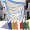 HQQMNY Tenda da sole con anello a D, impermeabile, protezione solare, protezione dalle intemperie Triangolo:3mx3mx2m in tessuto Oxford, 180 g/m², 95% protezione UV per balcone, terrazzapanna