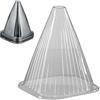 Relaxdays 20 coperture per Piante Contro lumache e Gelo HxLxP: 22 x 19 x 19 cm Coperture in Pet, Grigie, in Set