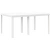 vidaXL Tavolo da Giardino Bianco 150 x 100 x 73 cm polyrattan, Giardino e Terrazza, Tavolo da Pranzo Rettangolare Moderno, Mobili Resistenti all'Acqua, per Grandi Raduni