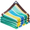 ZHJSHOU Rete Ombreggiante con Occhielli multicolore Telo Ombreggiante da Giardino 0.5x2m,90% Traspirante Protezione da Sole Rete Telo Ombra per Balcone Pianta Serra Esterno