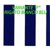 LI.GI Tetto Dondolo 4 POSTI Cotone Panama CM 270X165 COMPRESO di Balze (Rigato Blu)